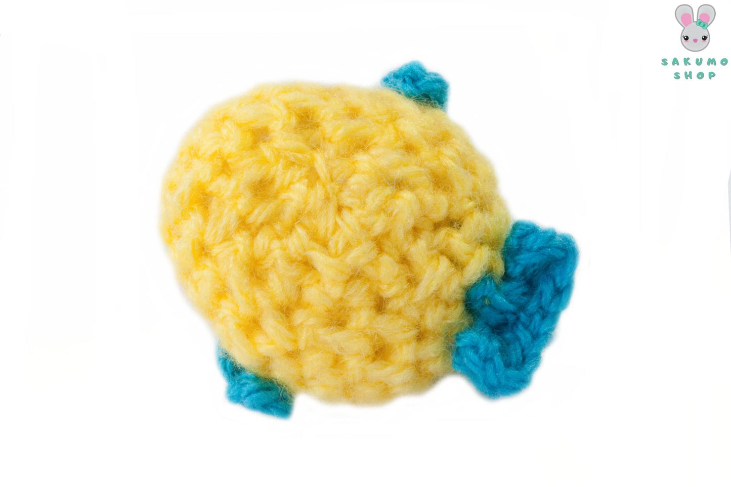 Flounder Amigurumi Portachiavi