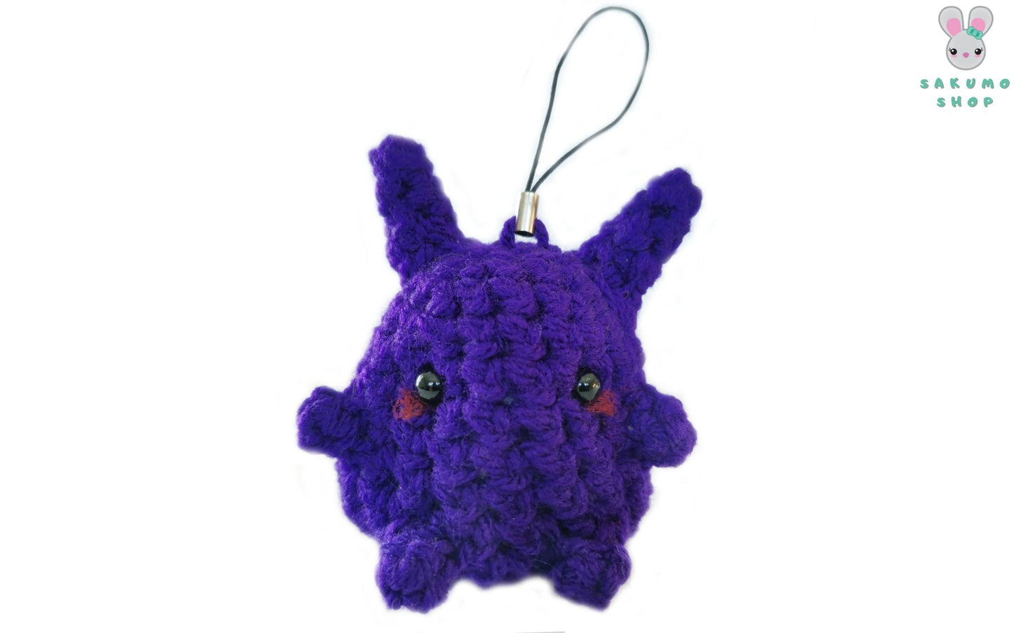 Gengar Amigurumi Portachiavi