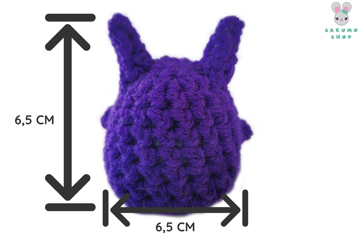 Gengar Amigurumi Portachiavi