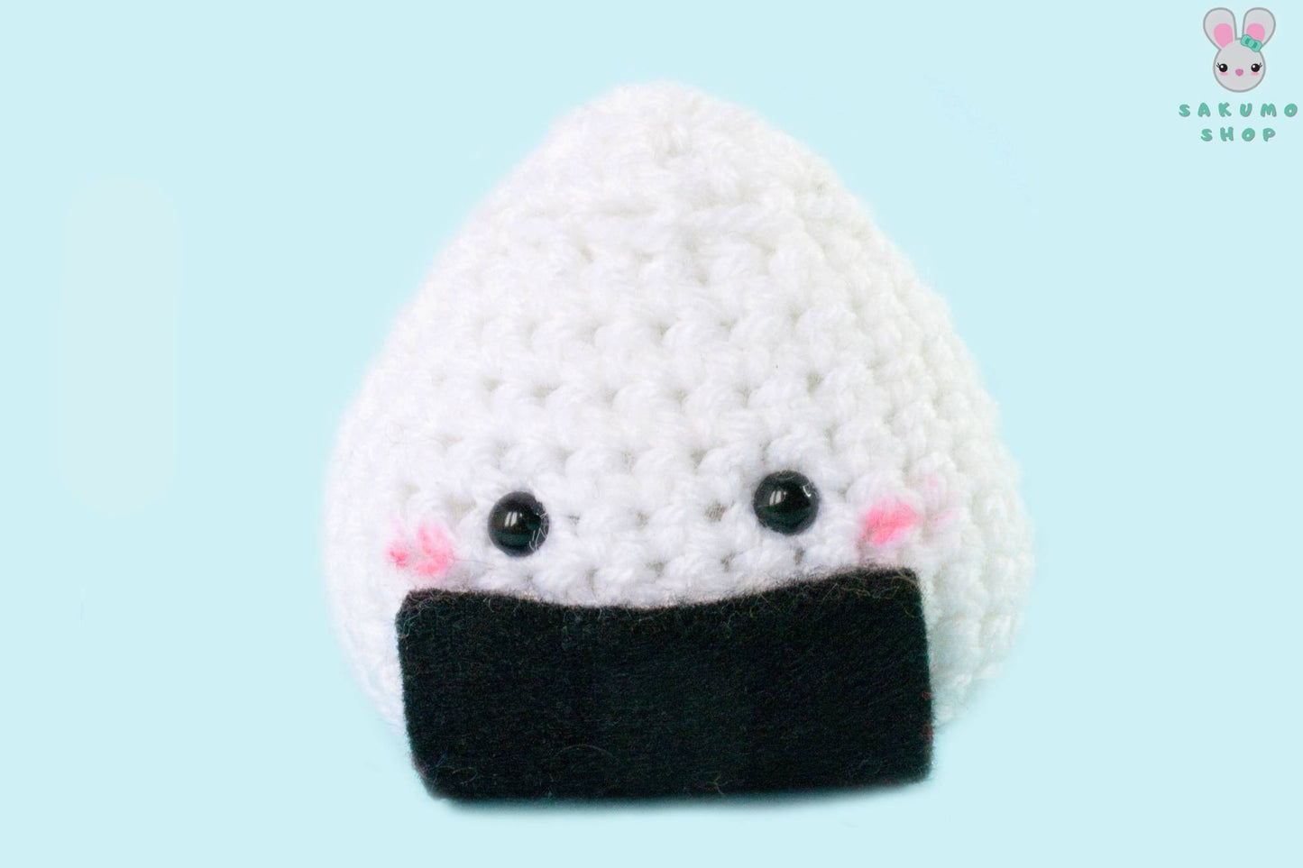 Onigiri  Amigurumi Peluche Pupazzo Cibo Giapponese Kawaii