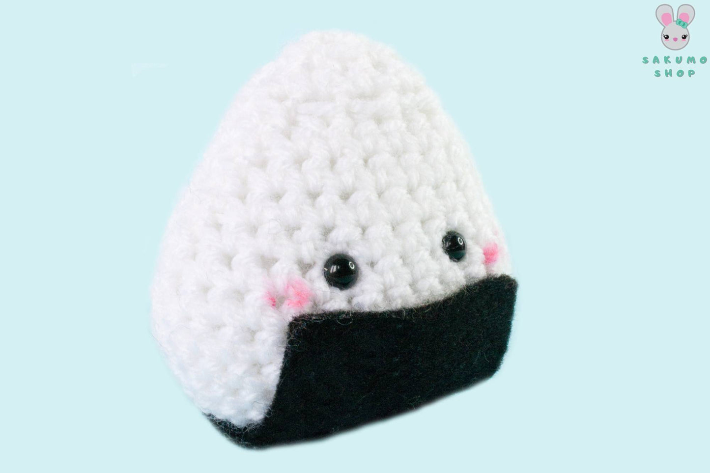 Onigiri  Amigurumi Peluche Pupazzo Cibo Giapponese Kawaii