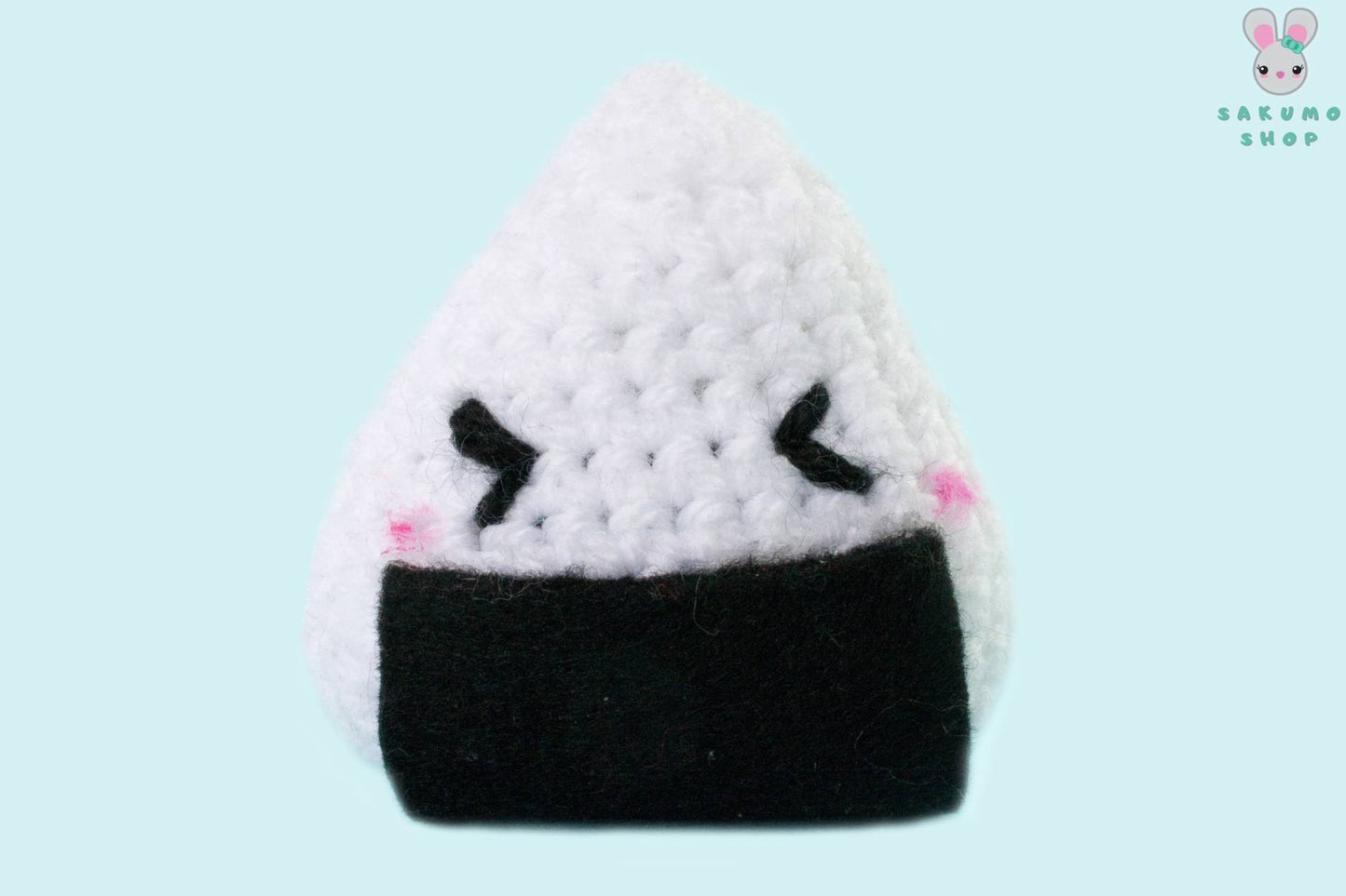 Onigiri  Amigurumi Peluche Pupazzo Cibo Giapponese Kawaii