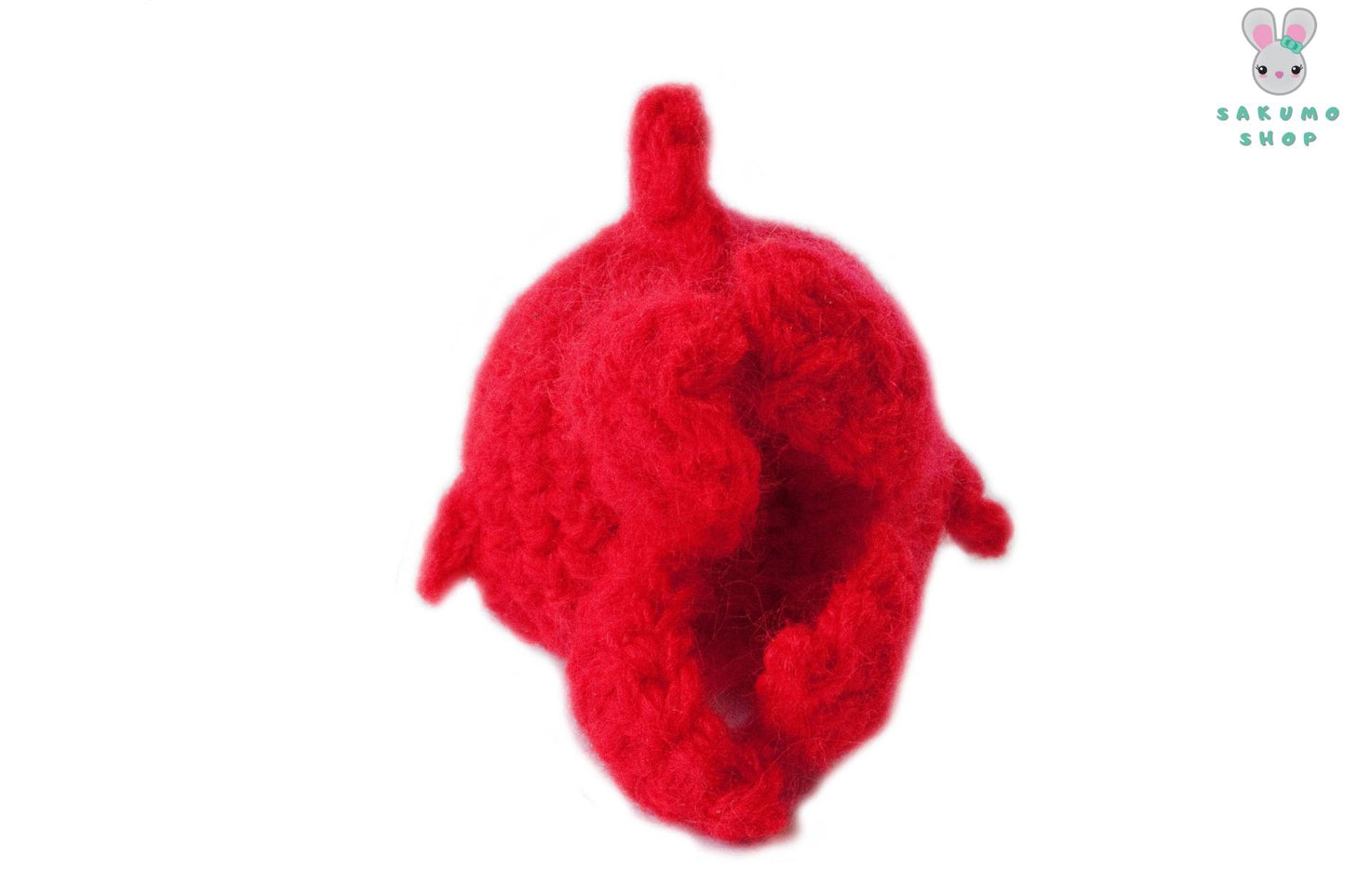 Pesce Rosso Amigurumi Portachiavi